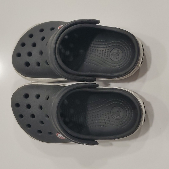 Authentic Crocs Black White Size 6 7 Toddler - Picture 6 of 6